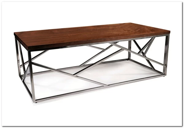 Стол журнальный Signal ESCADA A (орех/серебряный) заказать в Осколе по цене 35 711 руб. с доставкой в Старый Оскол, Губкин, Белгород