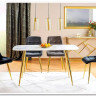 Стул кухонный Signal CHIC Velvet Bluvel 19 (черный/золотой) заказать в Осколе по цене 10 726 руб. с доставкой в Старый Оскол, Губкин, Белгород