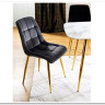 Стул кухонный Signal CHIC Velvet Bluvel 19 (черный/золотой) заказать в Осколе по цене 10 726 руб. с доставкой в Старый Оскол, Губкин, Белгород