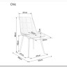 Стул кухонный Signal CHIC Velvet Bluvel 19 (черный/золотой) заказать в Осколе по цене 10 726 руб. с доставкой в Старый Оскол, Губкин, Белгород