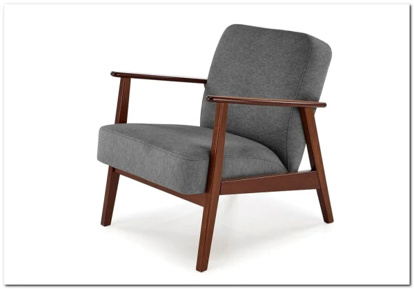 Кресло Halmar MILANO 1S tap. Castel 93 (серый) заказать в Осколе по цене 33 355 руб. с доставкой в Старый Оскол, Губкин, Белгород