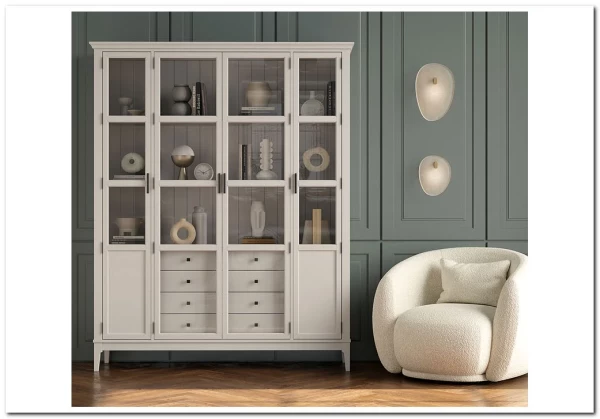 Шкаф для книг Квадро-С 422С/04 из массива сосны заказать в Осколе по цене 129 540 руб. с доставкой в Старый Оскол, Губкин, Белгород