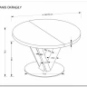 Стол обеденный Halmar FANIS OKRAGLY 120 (натуральный/черный) заказать в Осколе по цене 71 903 руб. с доставкой в Старый Оскол, Губкин, Белгород