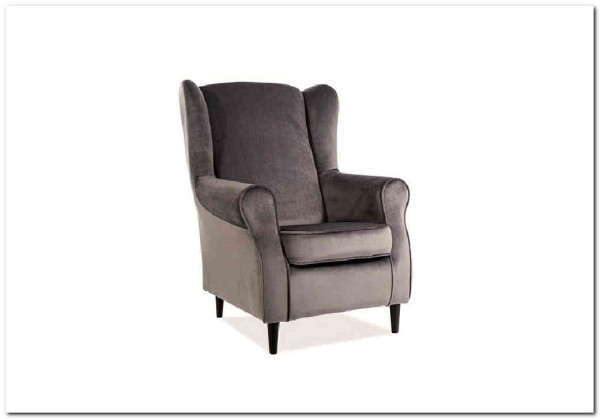 Кресло BARON Velvet Bluvel 14  Signal (серый) заказать в Осколе по цене 47 283 руб. с доставкой в Старый Оскол, Губкин, Белгород
