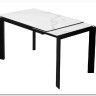 Стол CORNER 120 MATTE STATUARIO Белый мрамор матовый керамика, стекло/ черный каркас, DISAUR заказать в Осколе по цене 59 400 руб. с доставкой в Старый Оскол, Губкин, Белгород