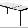Стол CORNER 120 MATTE STATUARIO Белый мрамор матовый керамика, стекло/ черный каркас, DISAUR заказать в Осколе по цене 59 400 руб. с доставкой в Старый Оскол, Губкин, Белгород