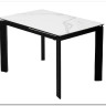 Стол CORNER 120 MATTE STATUARIO Белый мрамор матовый керамика, стекло/ черный каркас, DISAUR заказать в Осколе по цене 59 400 руб. с доставкой в Старый Оскол, Губкин, Белгород