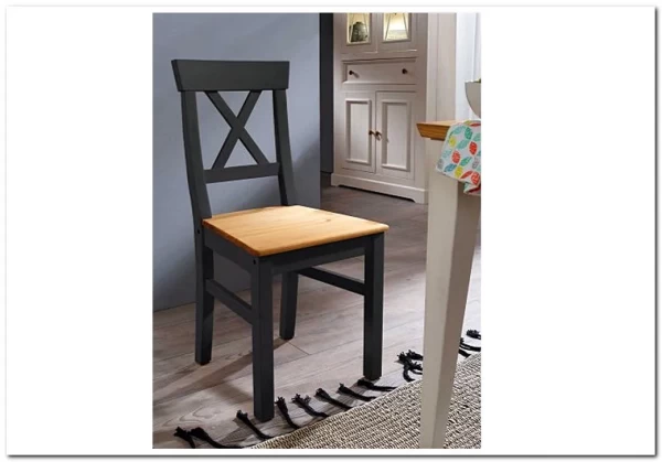 Стул Форест серый 7012/бейц-масло по цене 6 232 руб. в магазине Другая Мебель в Старом Осколе