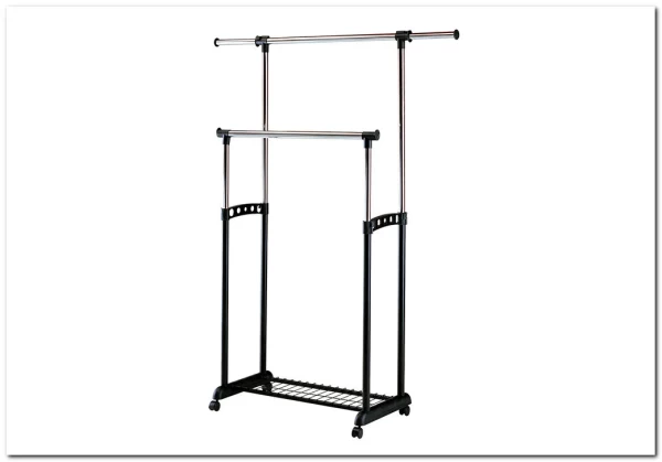 Вешалка напольная Halmar WU-11 (хром/черный) заказать в Осколе по цене 5 851 руб. с доставкой в Старый Оскол, Губкин, Белгород