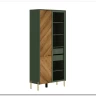 Витрина Siena REG1W1D дымчатый зеленый/дуб вотан BRW заказать в Осколе по цене 43 630 руб. с доставкой в Старый Оскол, Губкин, Белгород