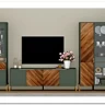 Витрина Siena REG1W1D дымчатый зеленый/дуб вотан BRW заказать в Осколе по цене 43 630 руб. с доставкой в Старый Оскол, Губкин, Белгород