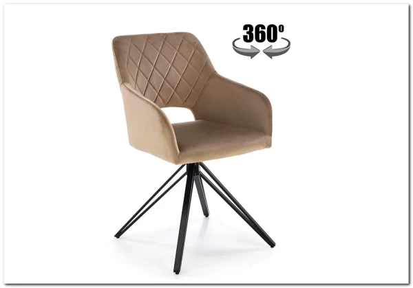 Стул кухонный Halmar K535 (бежевый/черный) заказать в Осколе по цене 13 851 руб. с доставкой в Старый Оскол, Губкин, Белгород