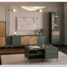 Витрина Siena REG1W1D/140 дымчатый зеленый/дуб вотан BRW заказать в Осколе по цене 33 980 руб. с доставкой в Старый Оскол, Губкин, Белгород