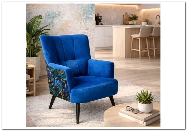 Кресло Halmar PAGONI (темно-синий/черный) заказать в Осколе по цене 43 019 руб. с доставкой в Старый Оскол, Губкин, Белгород