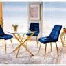 Стул кухонный Signal CHIC Velvet Bluvel 14 (серый/золотой) заказать в Осколе по цене 10 726 руб. с доставкой в Старый Оскол, Губкин, Белгород