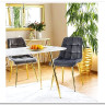 Стул кухонный Signal CHIC Velvet Bluvel 14 (серый/золотой) заказать в Осколе по цене 10 726 руб. с доставкой в Старый Оскол, Губкин, Белгород