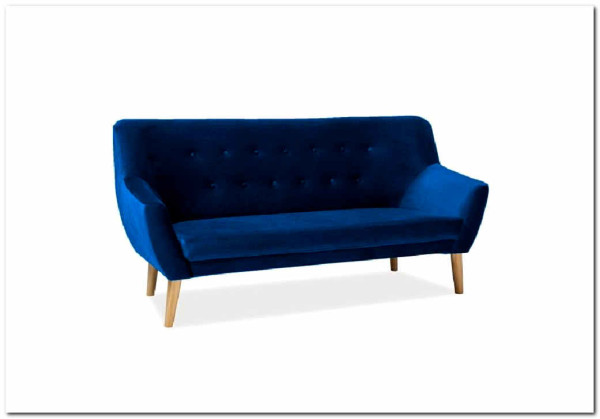 Диван Signal NORDIC 3 Velvet Bluvel 86 синий заказать в Осколе по цене 67 577 руб. с доставкой в Старый Оскол, Губкин, Белгород