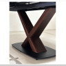 Стол BLANCO 160 MATT BLACK MARBLE SOLID CERAMIC / Орех, DISAUR заказать в Осколе по цене 102 000 руб. с доставкой в Старый Оскол, Губкин, Белгород