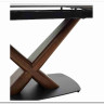 Стол BLANCO 160 MATT BLACK MARBLE SOLID CERAMIC / Орех, DISAUR заказать в Осколе по цене 102 000 руб. с доставкой в Старый Оскол, Губкин, Белгород