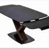 Стол BLANCO 160 MATT BLACK MARBLE SOLID CERAMIC / Орех, DISAUR заказать в Осколе по цене 102 000 руб. с доставкой в Старый Оскол, Губкин, Белгород
