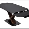 Стол BLANCO 160 MATT BLACK MARBLE SOLID CERAMIC / Орех, DISAUR заказать в Осколе по цене 106 800 руб. с доставкой в Старый Оскол, Губкин, Белгород