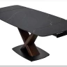 Стол BLANCO 160 MATT BLACK MARBLE SOLID CERAMIC / Орех, DISAUR заказать в Осколе по цене 106 800 руб. с доставкой в Старый Оскол, Губкин, Белгород