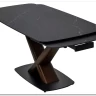 Стол BLANCO 160 MATT BLACK MARBLE SOLID CERAMIC / Орех, DISAUR заказать в Осколе по цене 106 800 руб. с доставкой в Старый Оскол, Губкин, Белгород