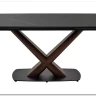 Стол BLANCO 160 MATT BLACK MARBLE SOLID CERAMIC / Орех, DISAUR заказать в Осколе по цене 106 800 руб. с доставкой в Старый Оскол, Губкин, Белгород