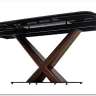 Стол BLANCO 160 MATT BLACK MARBLE SOLID CERAMIC / Орех, DISAUR заказать в Осколе по цене 106 800 руб. с доставкой в Старый Оскол, Губкин, Белгород