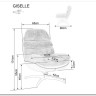 Кресло SIGNAL GISELLE (серый/серый/черный мат) заказать в Осколе по цене 42 142 руб. с доставкой в Старый Оскол, Губкин, Белгород