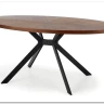 Стол обеденный Halmar LOCARNO (ореховый/черный) заказать в Осколе по цене 44 604 руб. с доставкой в Старый Оскол, Губкин, Белгород