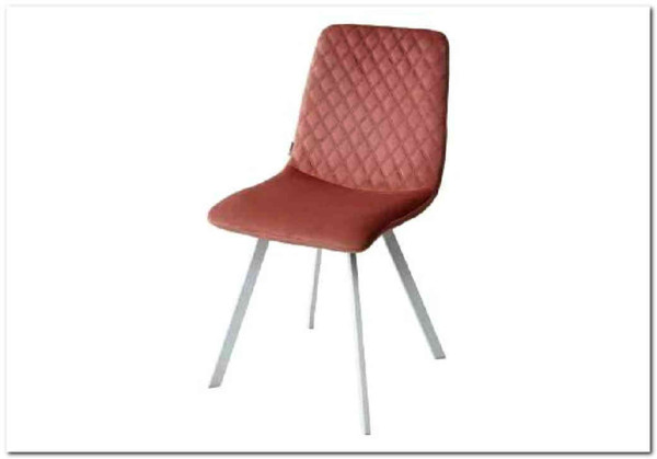 Стул DAIQUIRI BLUVEL-52 PINK / белый каркас, велюр заказать в Осколе по цене 3 750 руб. с доставкой в Старый Оскол, Губкин, Белгород