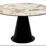 Стол TERAMO 135 GLOSS GRAND JADE SOLID CERAMIC, керамика, поворотн.механизм / Черный каркас, DISAUR заказать в Осколе по цене 56 970 руб. с доставкой в Старый Оскол, Губкин, Белгород