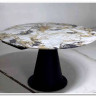 Стол TERAMO 135 GLOSS GRAND JADE SOLID CERAMIC, керамика, поворотн.механизм / Черный каркас, DISAUR заказать в Осколе по цене 56 970 руб. с доставкой в Старый Оскол, Губкин, Белгород
