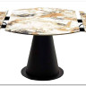 Стол TERAMO 135 GLOSS GRAND JADE SOLID CERAMIC, керамика, поворотн.механизм / Черный каркас, DISAUR заказать в Осколе по цене 56 970 руб. с доставкой в Старый Оскол, Губкин, Белгород