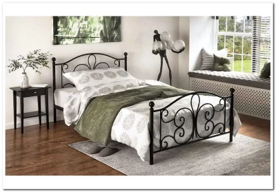 Кровать HALMAR PANAMA (черный) 120/200