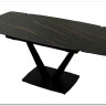 Стол ALATRI 120 MATT GOLDEN BLACK SINTERED STONE / BLACK заказать в Осколе по цене 0 руб. с доставкой в Старый Оскол, Губкин, Белгород