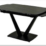 Стол ALATRI 120 MATT GOLDEN BLACK SINTERED STONE / BLACK заказать в Осколе по цене 0 руб. с доставкой в Старый Оскол, Губкин, Белгород