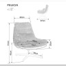 Кресло SIGNAL FELICIA Raven 07 (серый/серый/черный мат) заказать в Осколе по цене 39 807 руб. с доставкой в Старый Оскол, Губкин, Белгород