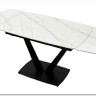 Стол ALATRI 120 MATT WHITE MARBLE SINTERED STONE / BLACK заказать в Осколе по цене 75 200 руб. с доставкой в Старый Оскол, Губкин, Белгород