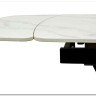 Стол ALATRI 120 MATT WHITE MARBLE SINTERED STONE / BLACK заказать в Осколе по цене 75 200 руб. с доставкой в Старый Оскол, Губкин, Белгород
