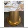 Стол TERAMO 135 GLOSS GRAND JADE SOLID CERAMIC, керамика, поворотн.механизм / Бронзовый, DISAUR заказать в Осколе по цене 63 810 руб. с доставкой в Старый Оскол, Губкин, Белгород
