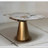 Стол TERAMO 135 GLOSS GRAND JADE SOLID CERAMIC, керамика, поворотн.механизм / Бронзовый, DISAUR заказать в Осколе по цене 63 810 руб. с доставкой в Старый Оскол, Губкин, Белгород