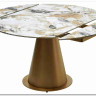 Стол TERAMO 135 GLOSS GRAND JADE SOLID CERAMIC, керамика, поворотн.механизм / Бронзовый, DISAUR заказать в Осколе по цене 63 810 руб. с доставкой в Старый Оскол, Губкин, Белгород