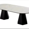 Стол ОРФЕЙ 240 нераскладной цвет ОНИКС (ONYX SABLE PULIDO), керамика / Черный каркас заказать в Осколе по цене 101 050 руб. с доставкой в Старый Оскол, Губкин, Белгород