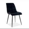 Стул кухонный Signal CHIC Velvet Bluvel 19 (черный/черный) заказать в Осколе по цене 9 962 руб. с доставкой в Старый Оскол, Губкин, Белгород