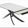 Стол ESTEBIO 160 KL-99 Белый мрамор матовый, итальянская керамика/ Серый металлик, DISAUR заказать в Осколе по цене 100 240 руб. с доставкой в Старый Оскол, Губкин, Белгород