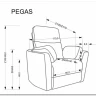 Кресло Halmar PEGAS (бежевый) заказать в Осколе по цене 65 192 руб. с доставкой в Старый Оскол, Губкин, Белгород