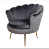 Кресло SIGNAL CAMELLIA Velvet Bluvel 14 (серый/золотой) заказать в Осколе по цене 27 417 руб. с доставкой в Старый Оскол, Губкин, Белгород