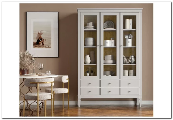 Шкаф для посуды Ольса-С 306 из массива сосны заказать в Осколе по цене 81 929 руб. с доставкой в Старый Оскол, Губкин, Белгород